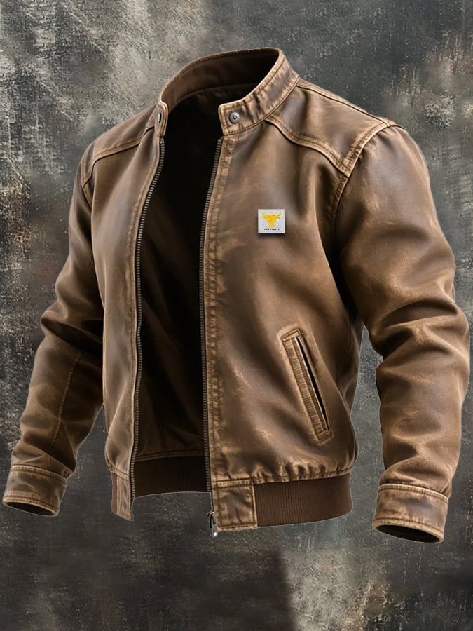 Mason | Vintage Brown Leather Jacket