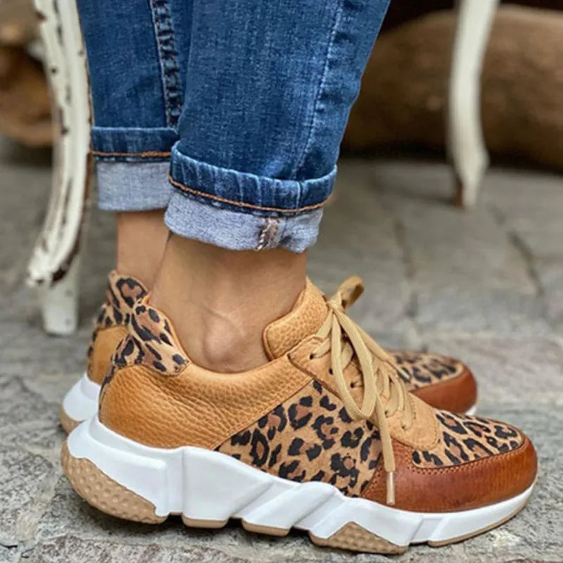 Crissa | Comfy Leopard Print Sneakers