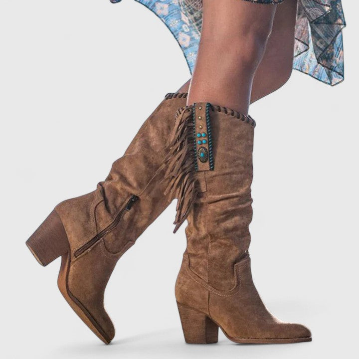 Stella | Vintage Look Western Boots