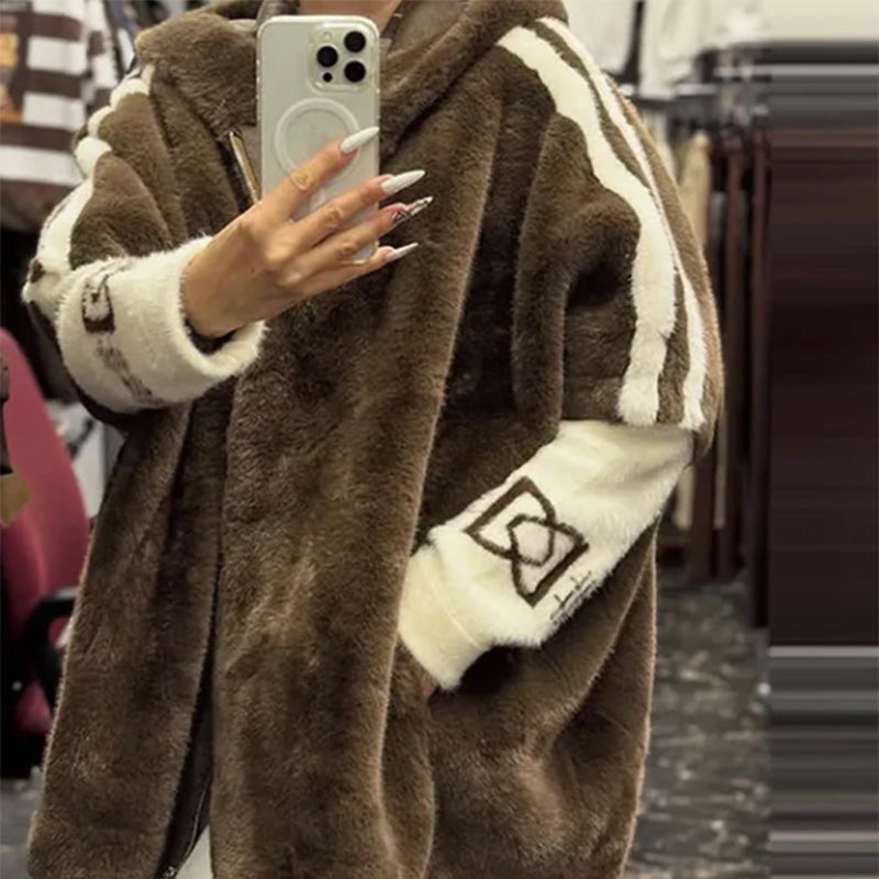 Aurora | Plush Hooded Coat