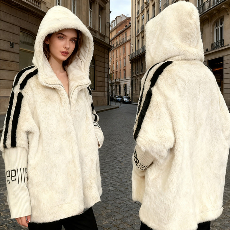 Aurora | Plush Hooded Coat