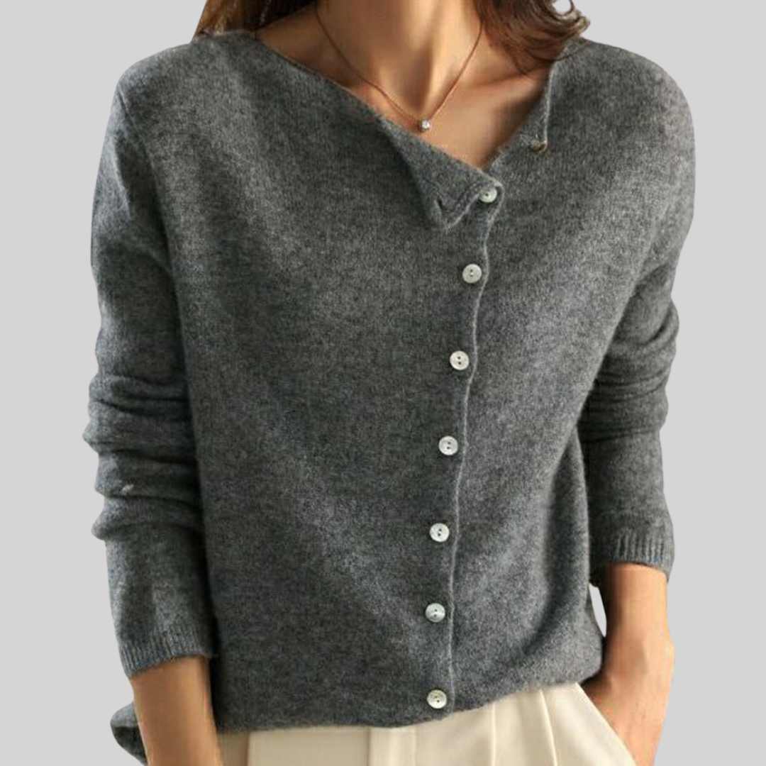 Camille | Elegant Side-Closure Cardigan