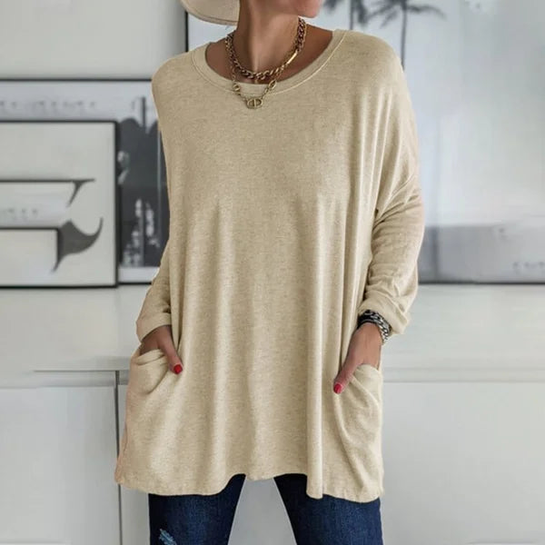 Sabrina | Relaxed Pocket Knit Sweater