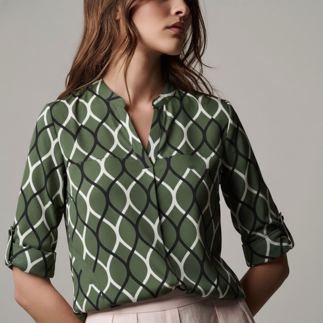 Noor | Modern Graphic Blouse