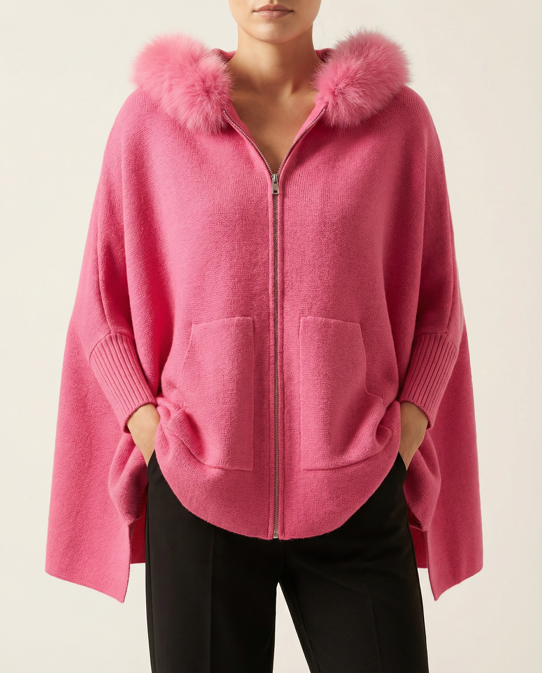 Sarah | Faux Fur Collar Jacket