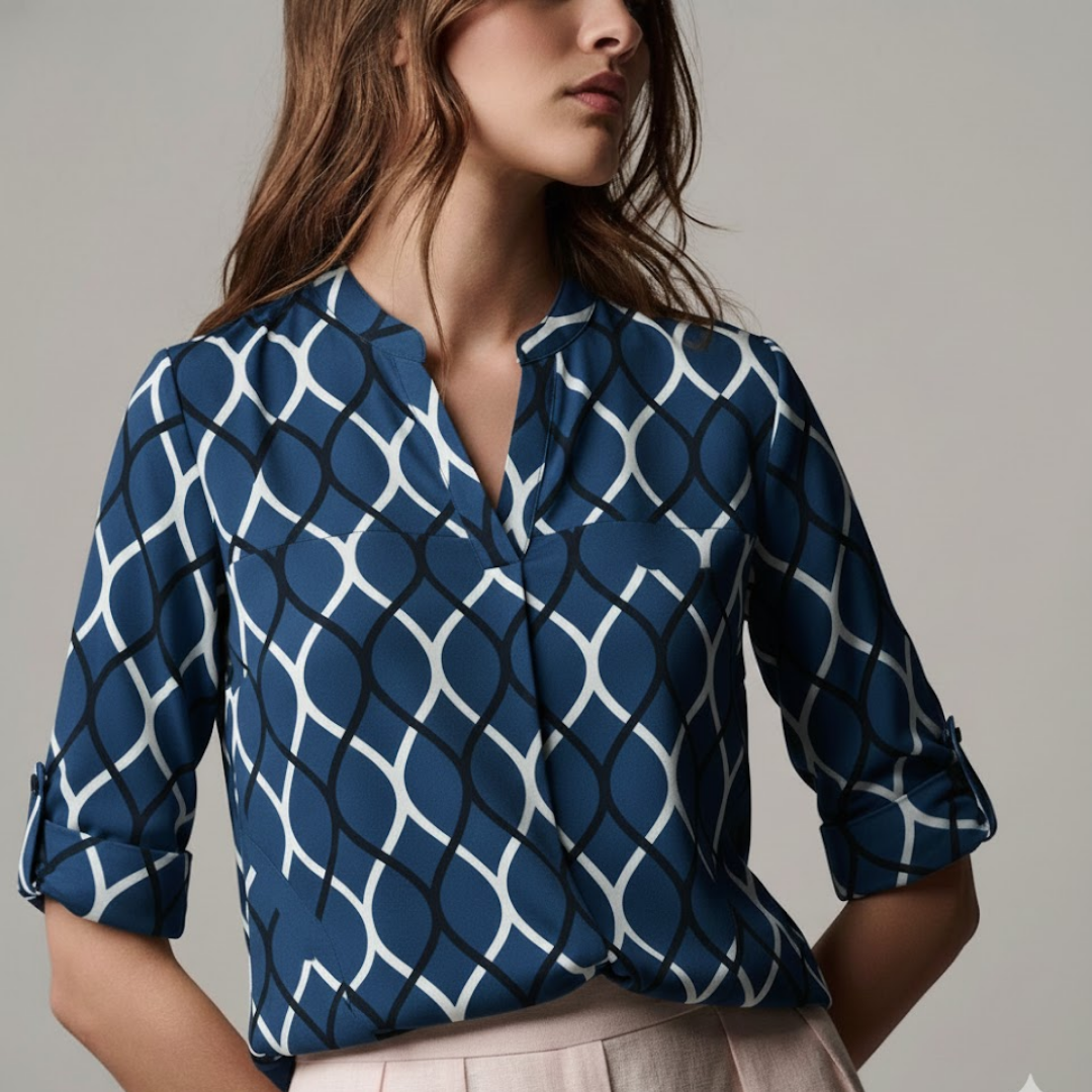 Noor | Modern Graphic Blouse