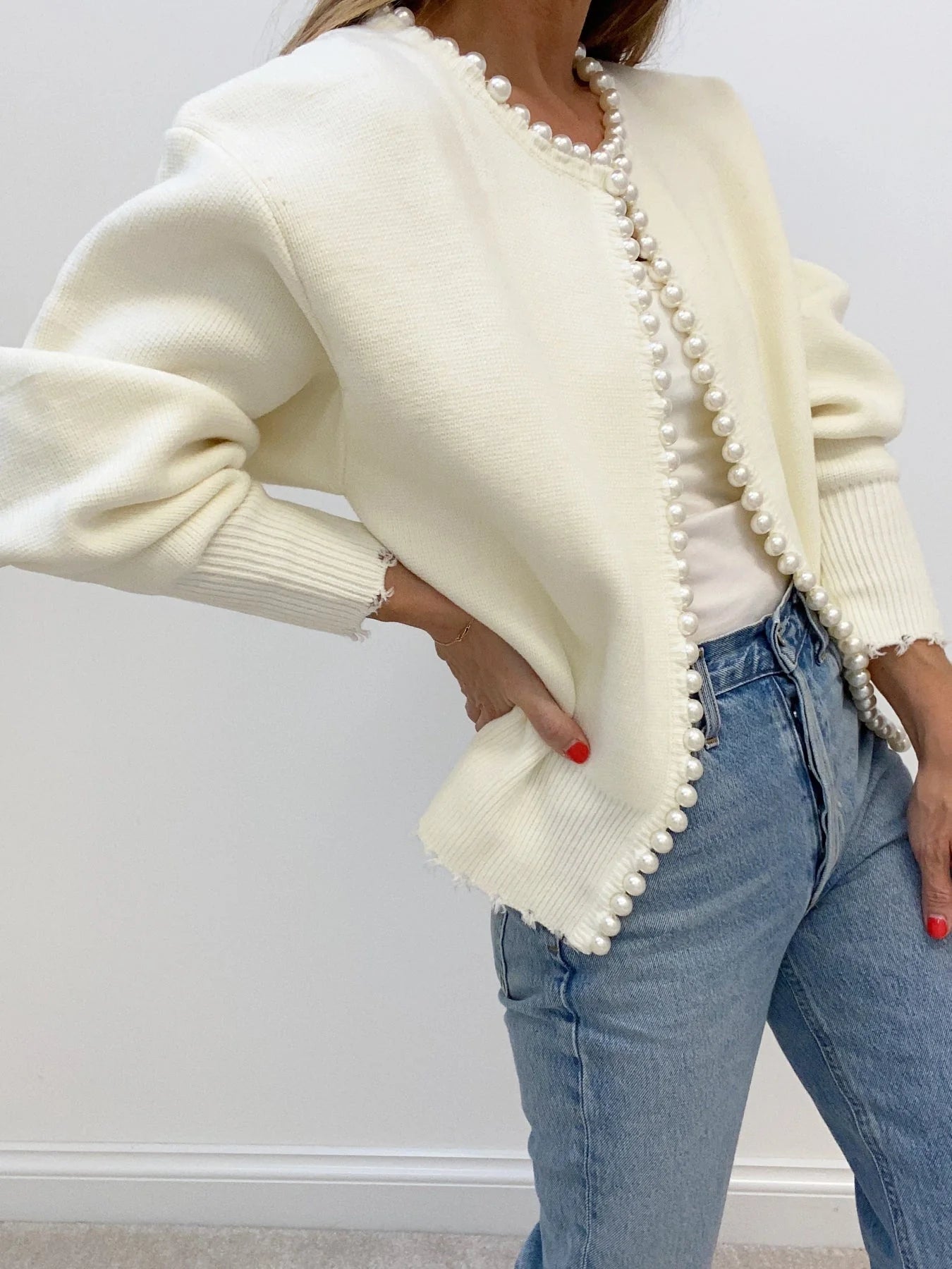 Nina | Women’s Pearl Knit Sweater