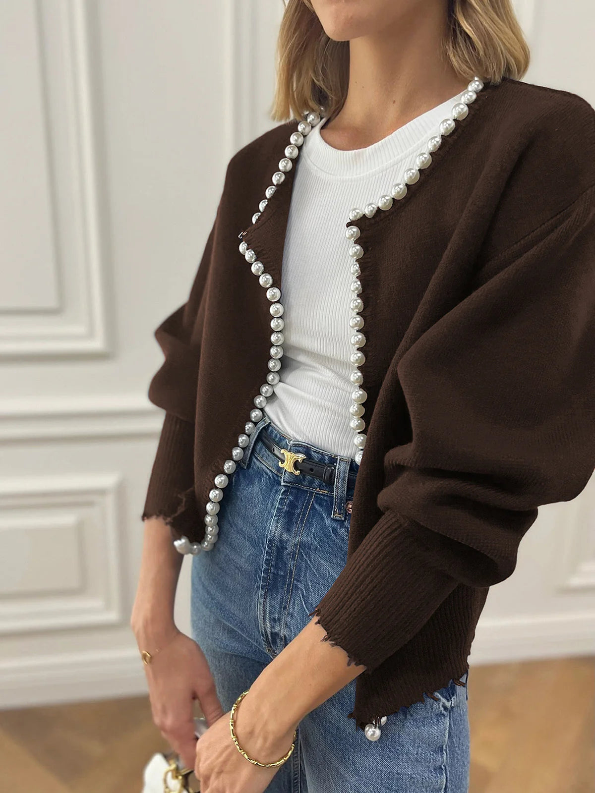 Nina | Women’s Pearl Knit Sweater