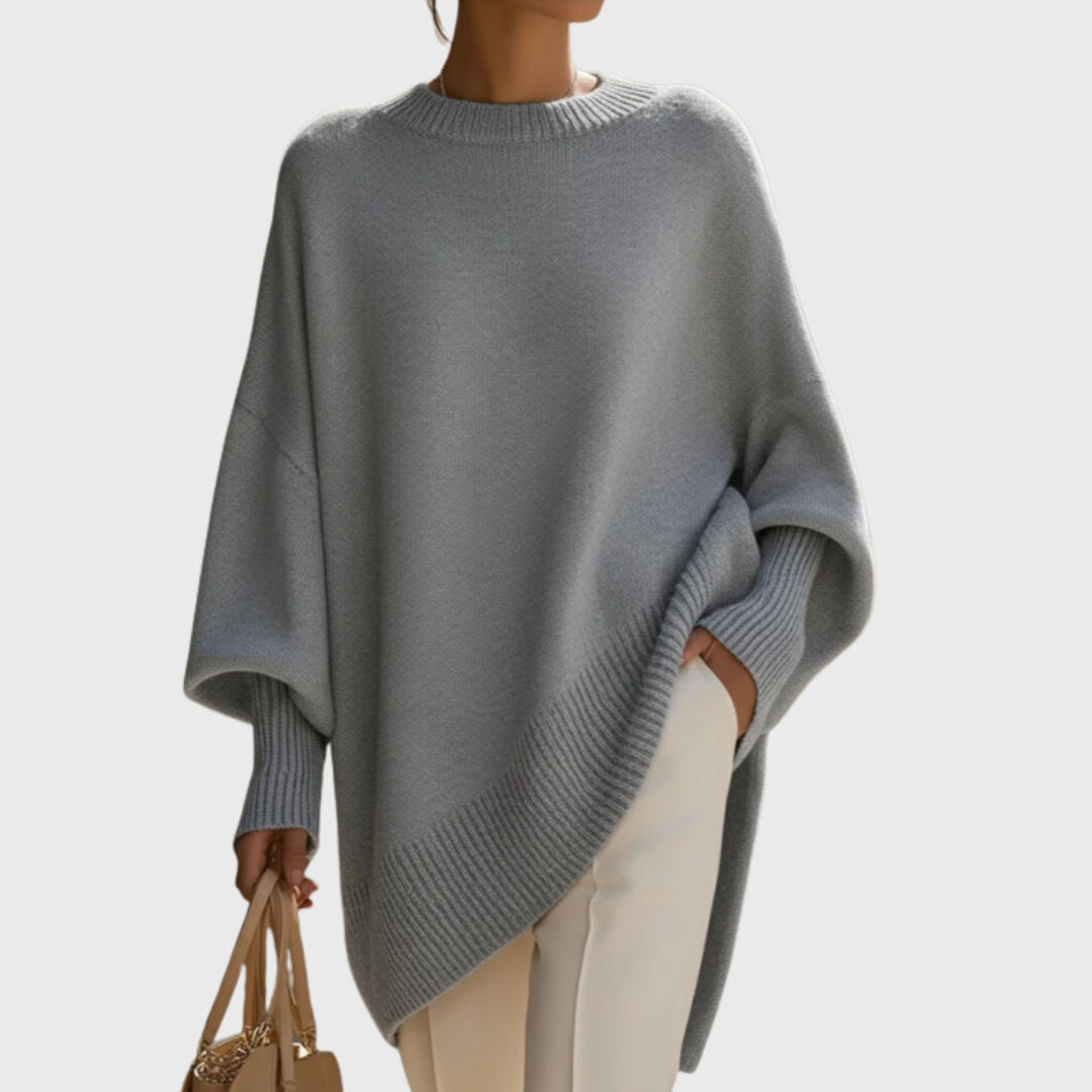 LIVIA™ – Oversized Poncho Sweater