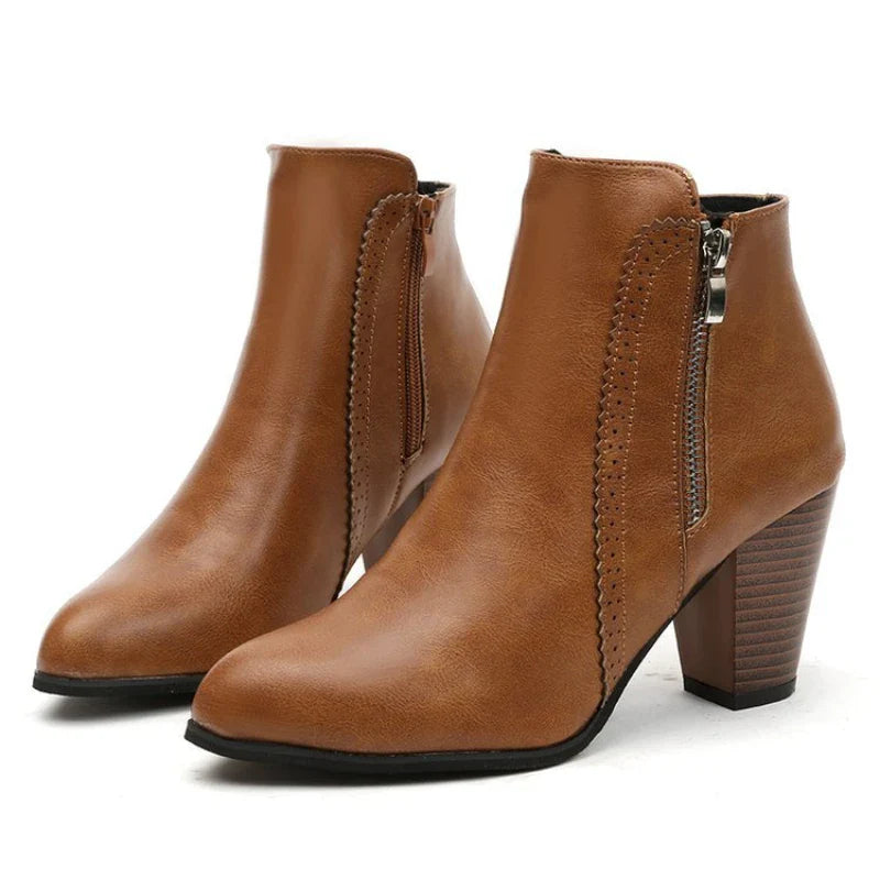 Caroline | Elegant Heeled Boots