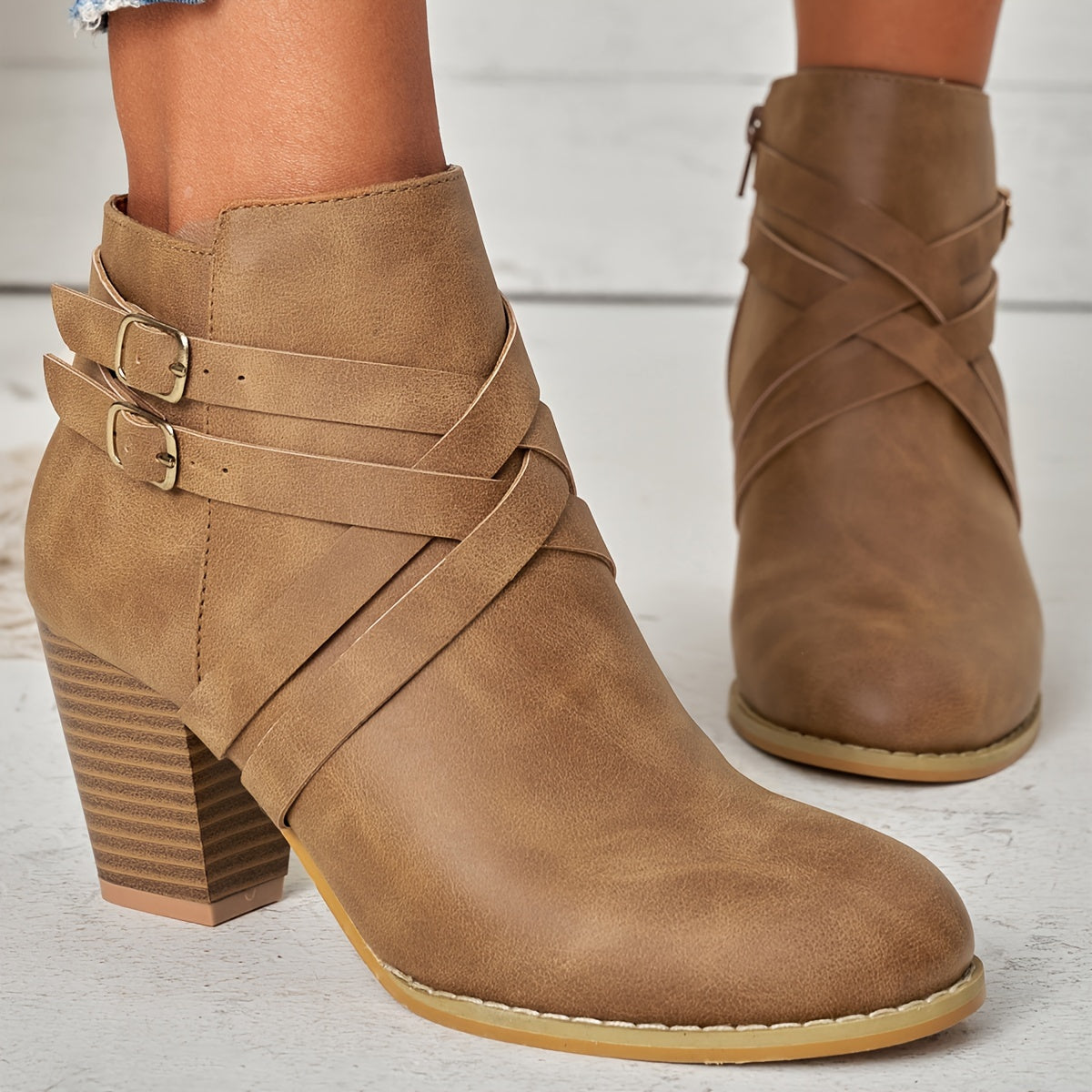 Cura | Orthopedic Leather Heel Boots