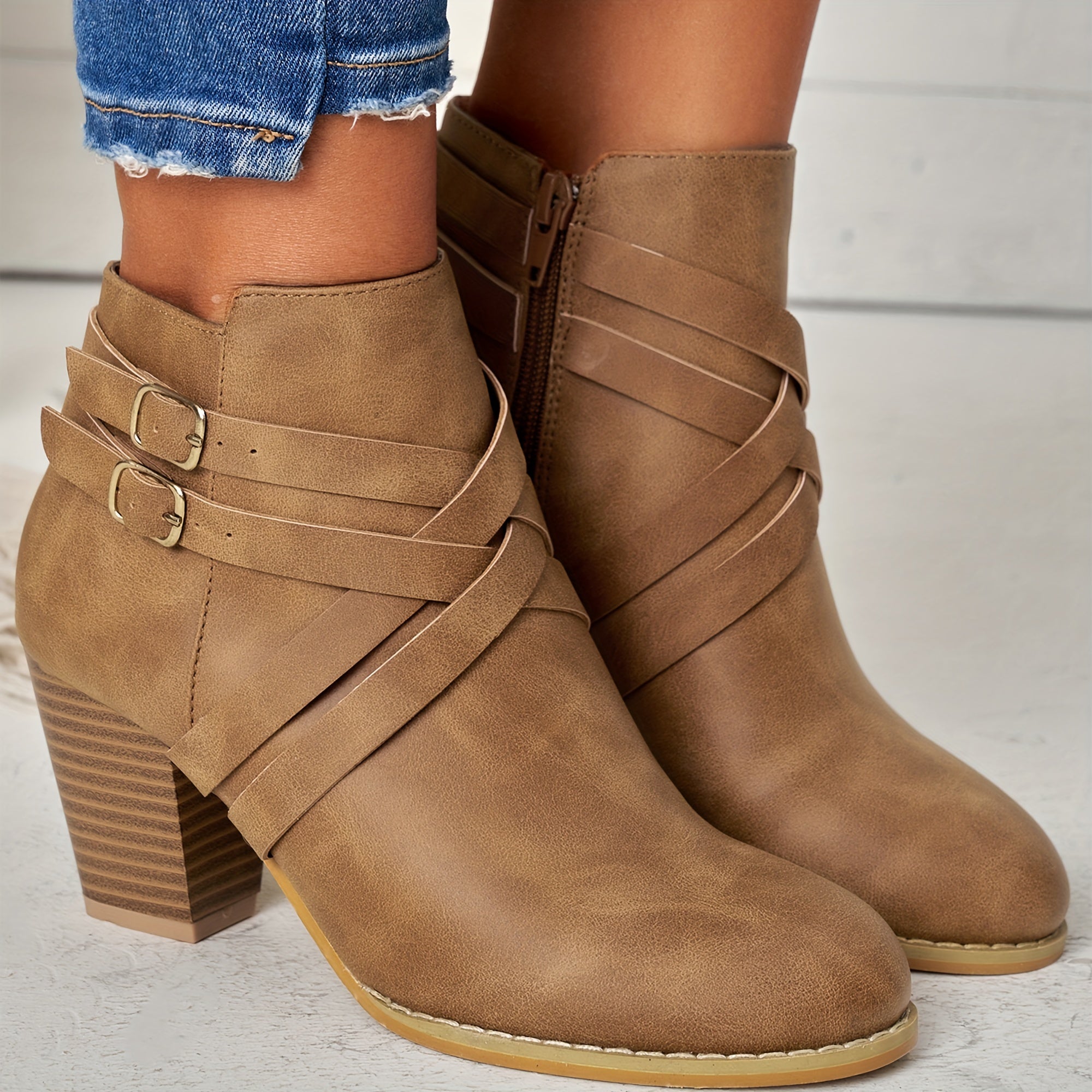 Cura | Orthopedic Leather Heel Boots