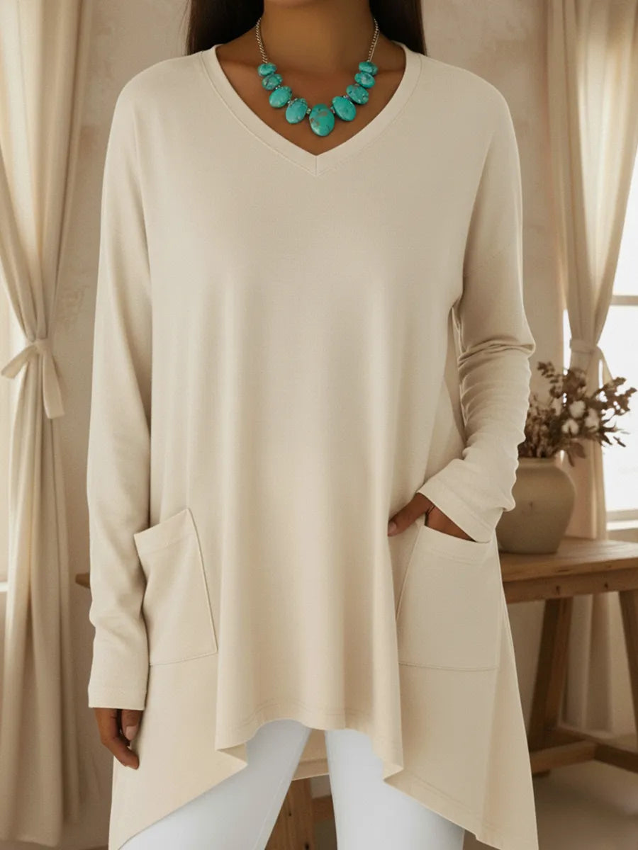 Nora | Relaxed V-Neck Sweater