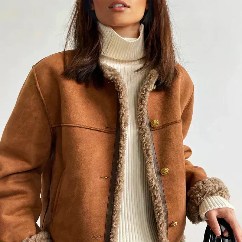 Victoria | Victoria Elegant Shearling Jacket