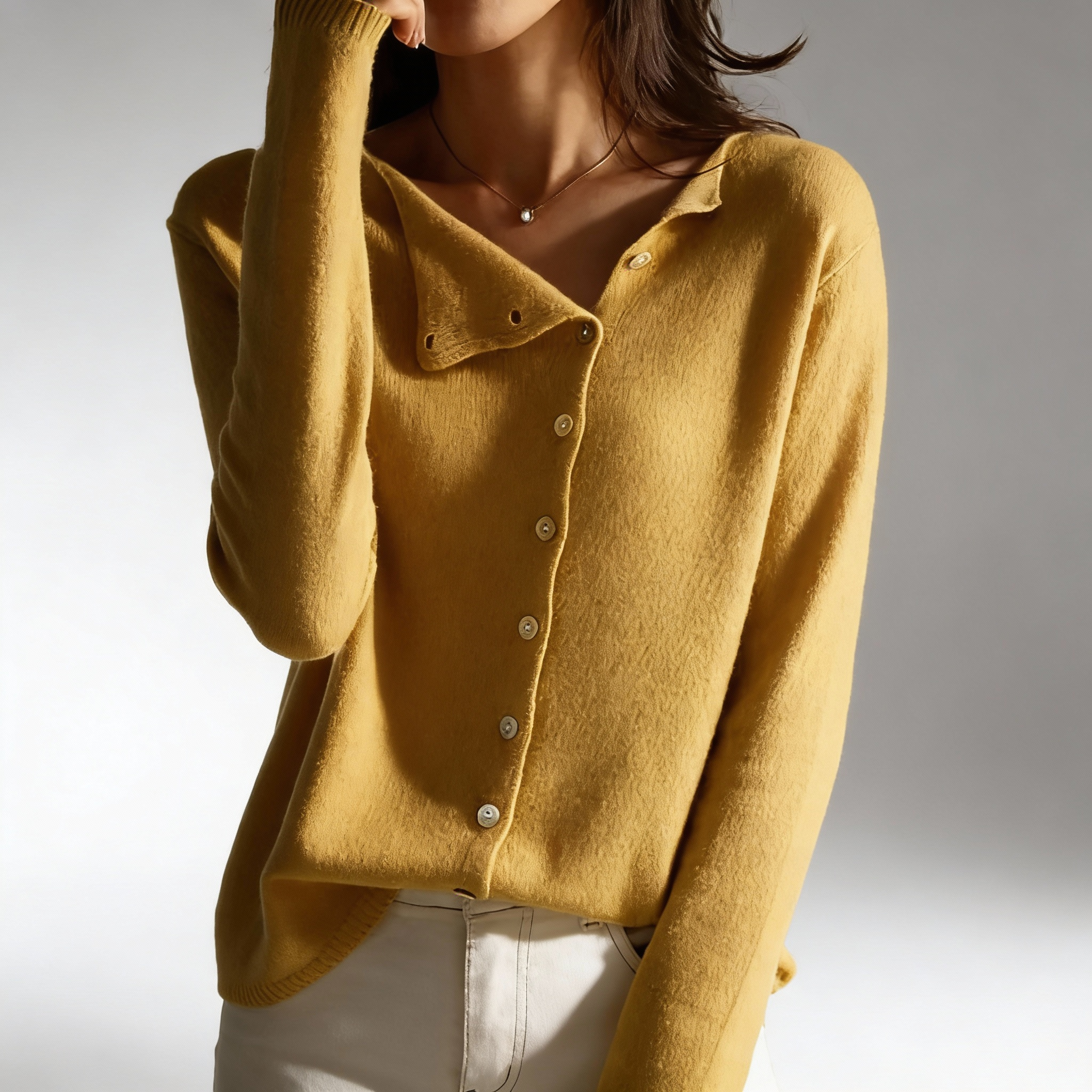 Camille | Elegant Side-Closure Cardigan