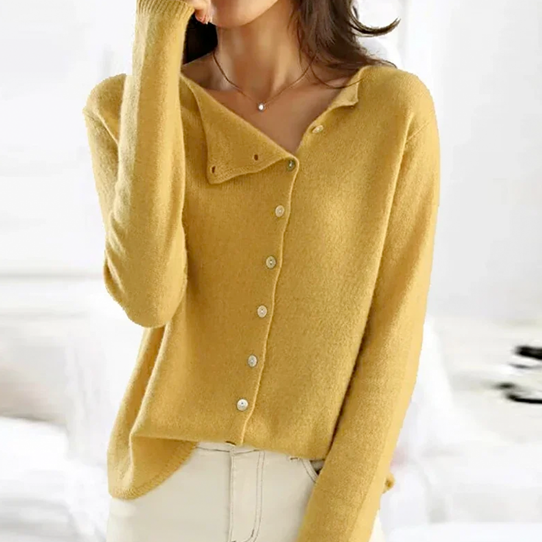 Camille | Elegant Side-Closure Cardigan