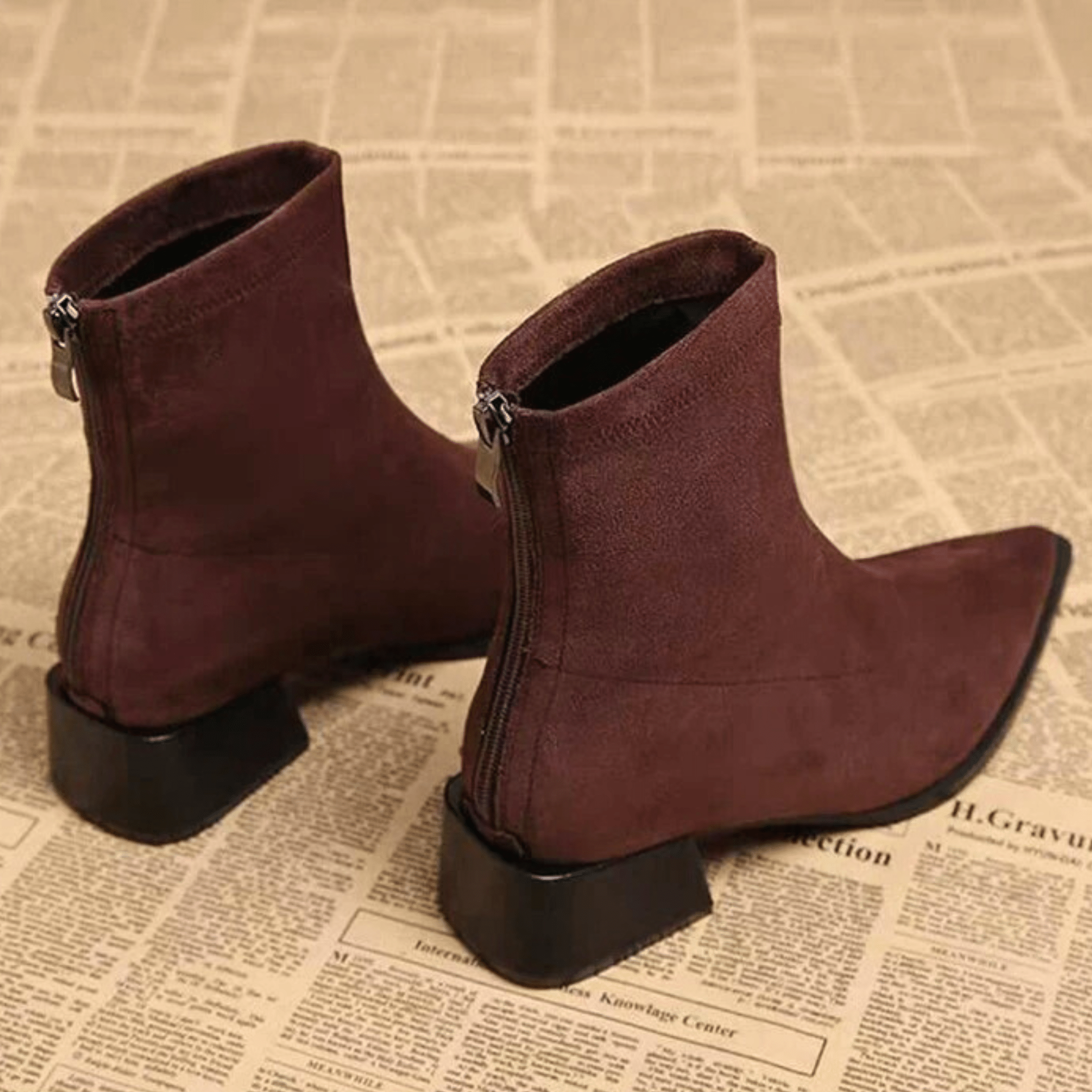 Lucy | Elegant Suede Ankle Boots