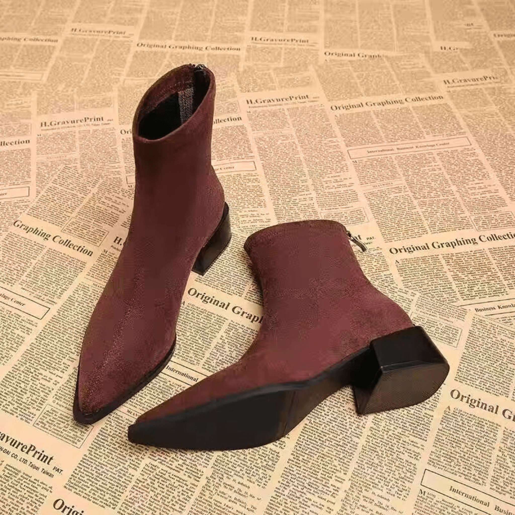 Lucy | Elegant Suede Ankle Boots