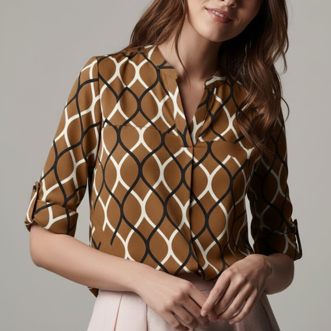 Noor | Modern Graphic Blouse