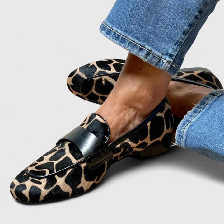 Molly | Animal Print Loafers