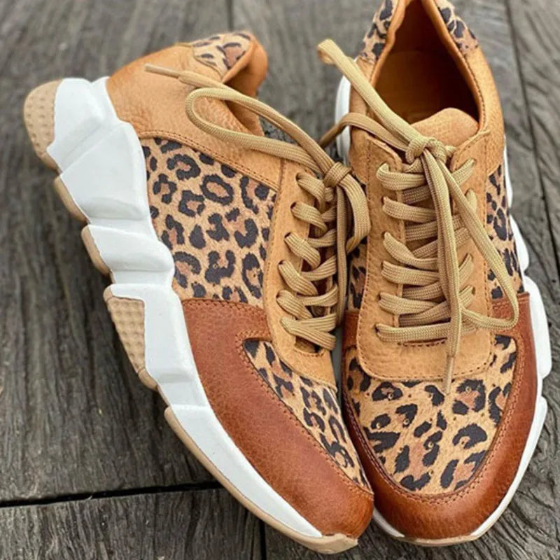 Crissa | Comfy Leopard Print Sneakers