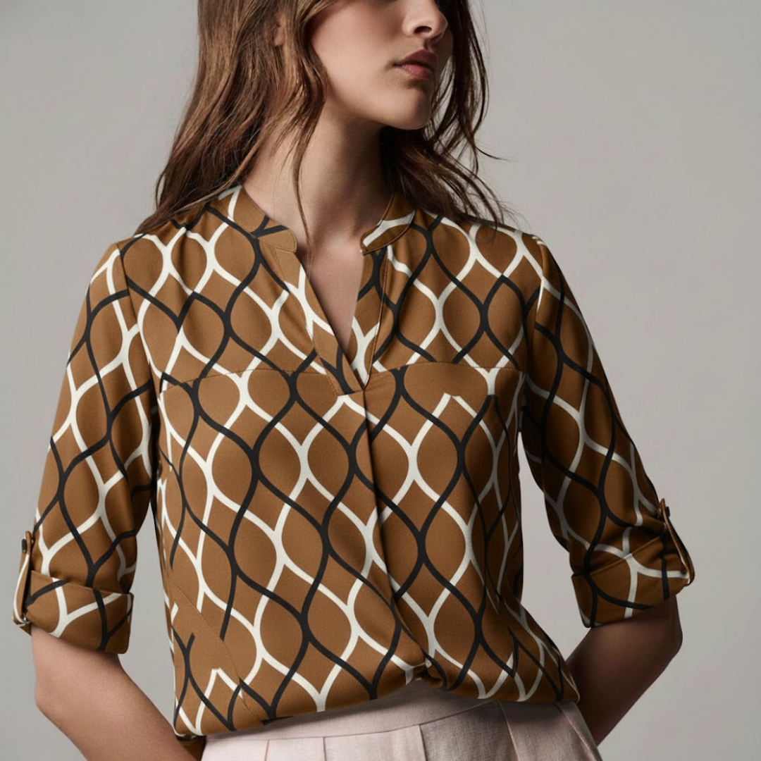 Noor | Modern Graphic Blouse