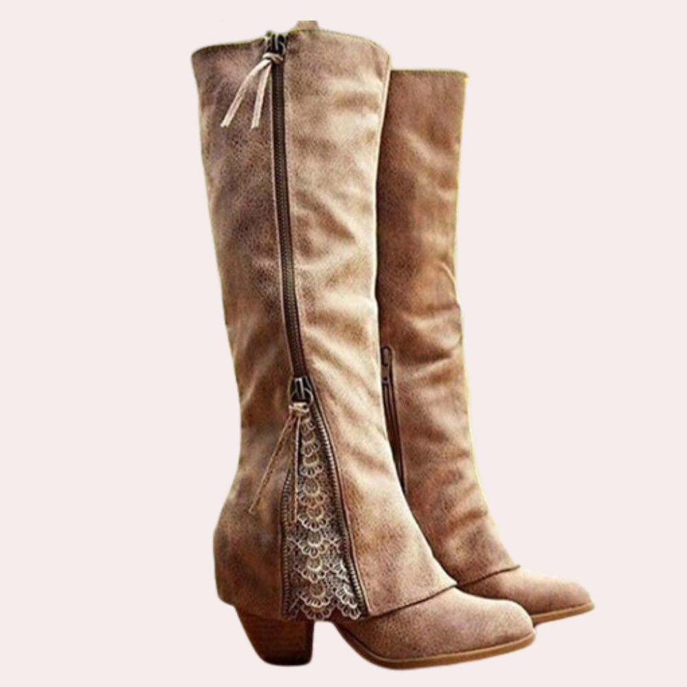Celeste | Laced Winter Cowgirl Boots