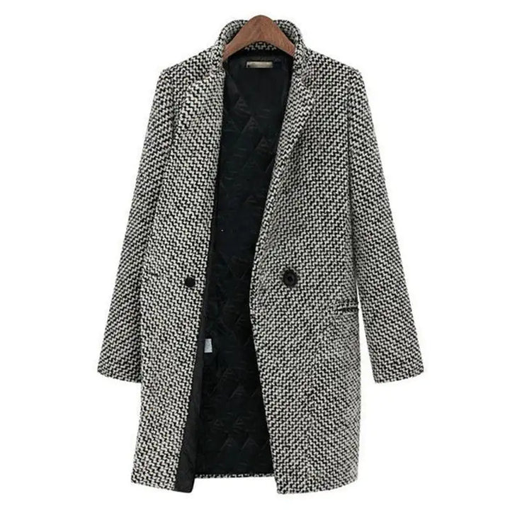 Women’s Woolen Plaid Jacket