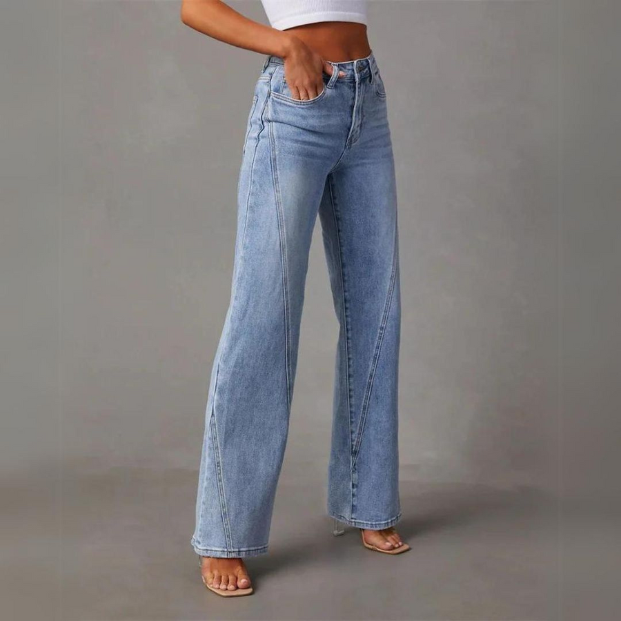 Olivia - High Waisted Wide Leg Jeans